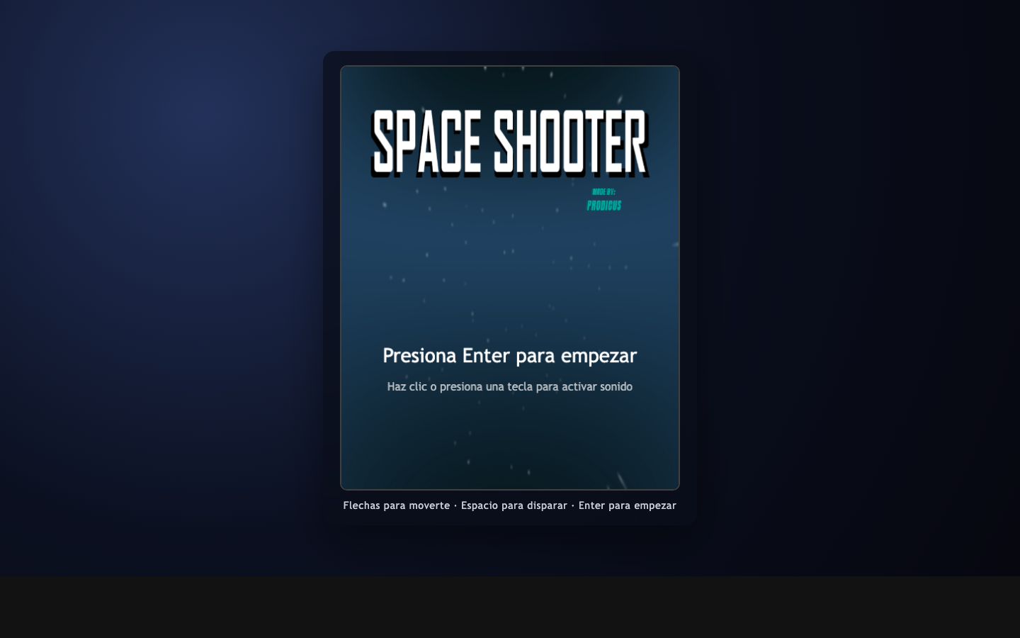 Pantallazo de Space Shooter